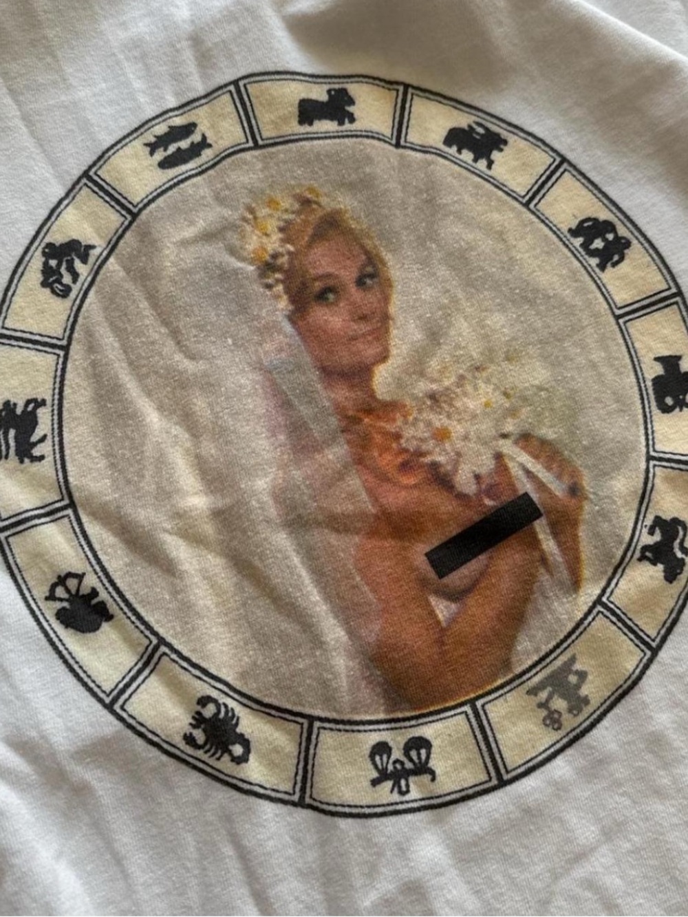 Zodiac novelty nude bride t-shirt